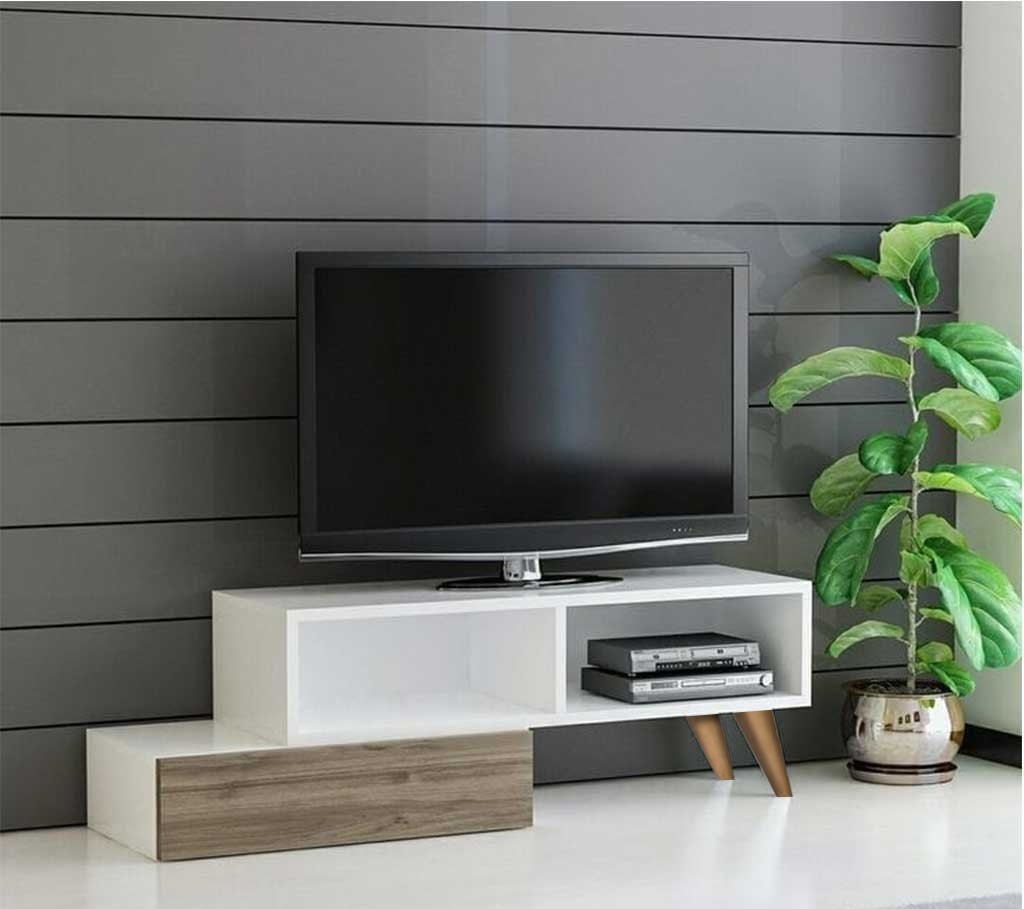 وحدة تلفزيون 30x50x120x30 سم - بيج وأبيض - BQTPB-42